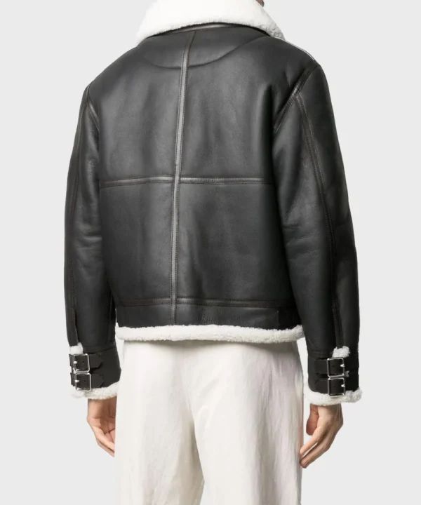 shearling leather jackets for men's