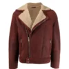 shearling leather jackets for men's