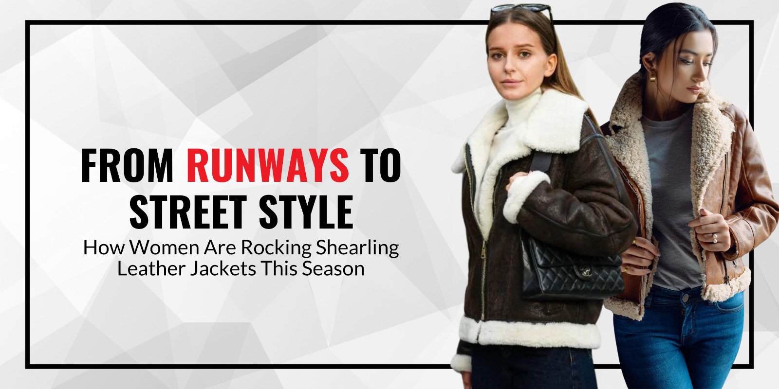 shearling leather jackets for womens