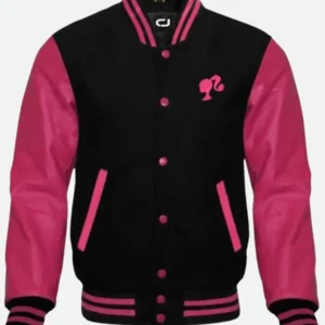 Barbie Black and Pink Varsity Jacket