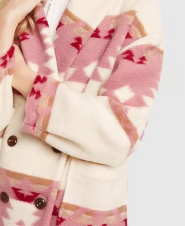 Yellowstone Beth Dutton Pink Printed Coat