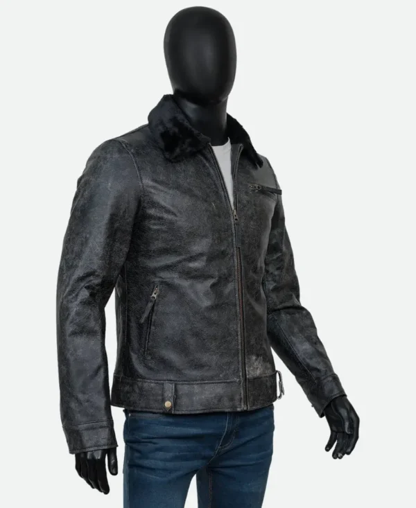 Sami Outalbali Sex Education Leather Jacket