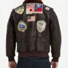 Top Gun Maverick Brown Bomber Jacket