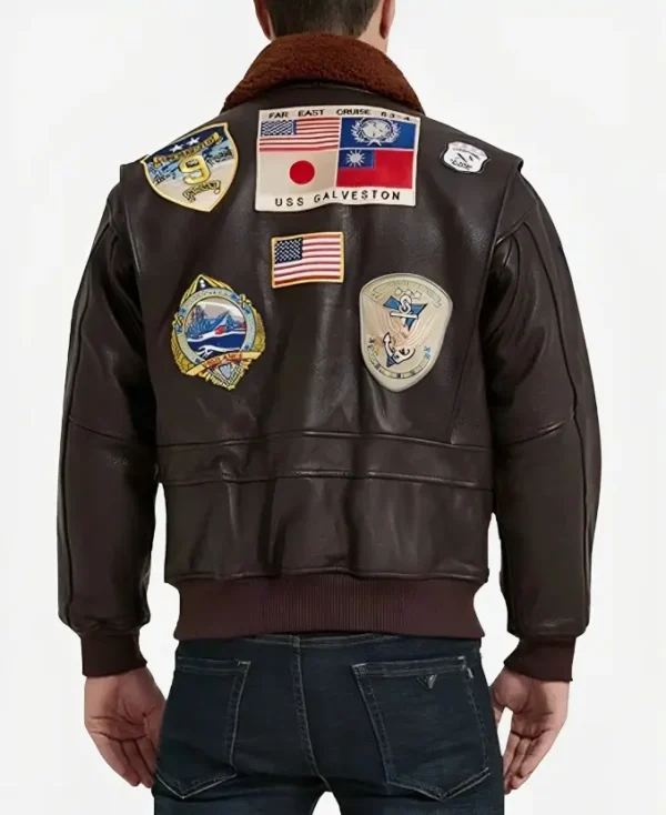 Top Gun Maverick Brown Bomber Jacket