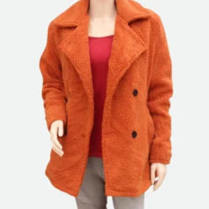 Yellowstone Beth Dutton Orange Fur Coat